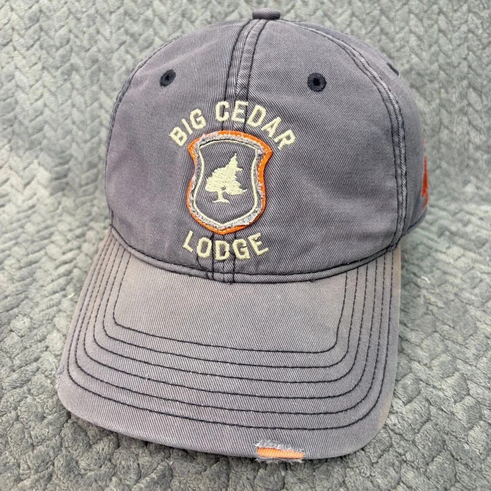 Attitude 101 Big Cedar Lodge Table Rock Lake Hat Blue Distressed Strapback Cap